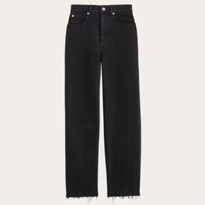 Everlane The Way High Black Denim High Rise Jeans 24Reg